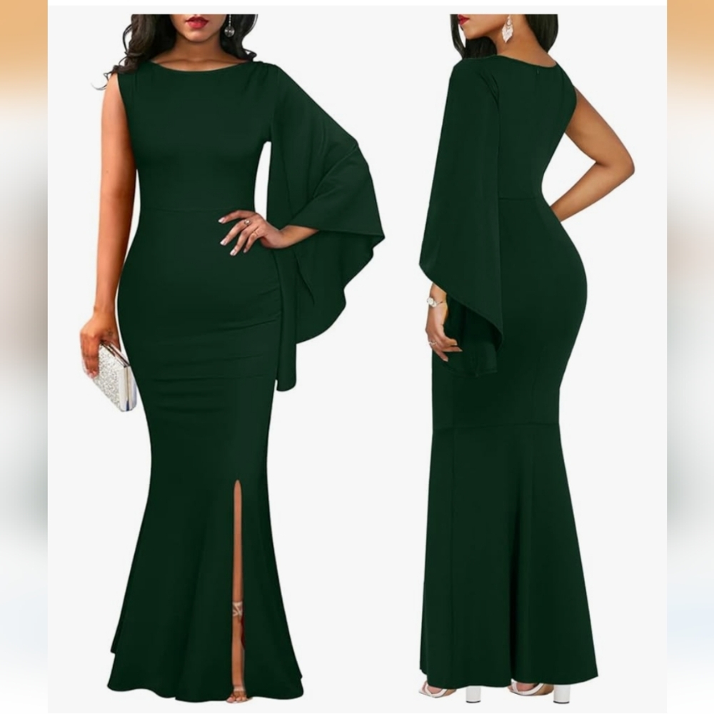 Elegant Green Evening Gown